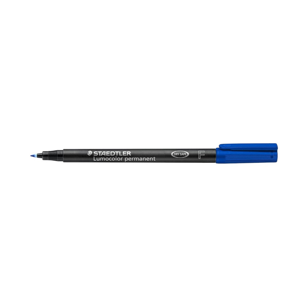 Staedtler Lumocolor Permanent Pen Fine - Blue with waterproof ink