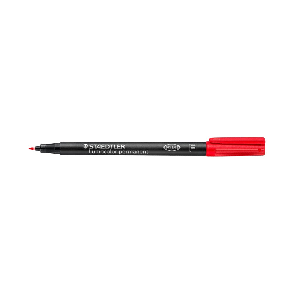 Staedtler Lumocolor Permanent Pen Fine - Red for smudge-proof marking