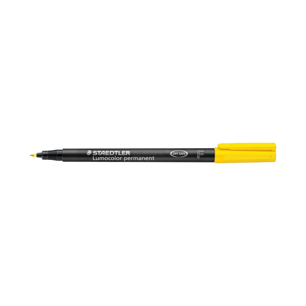 Staedtler Lumocolor Permanent Pen Fine - Yellow for writing on all surfaces