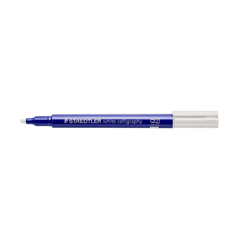 Staedtler Metallic Marker Pen with Calligraphy Tip - White - Loose Color