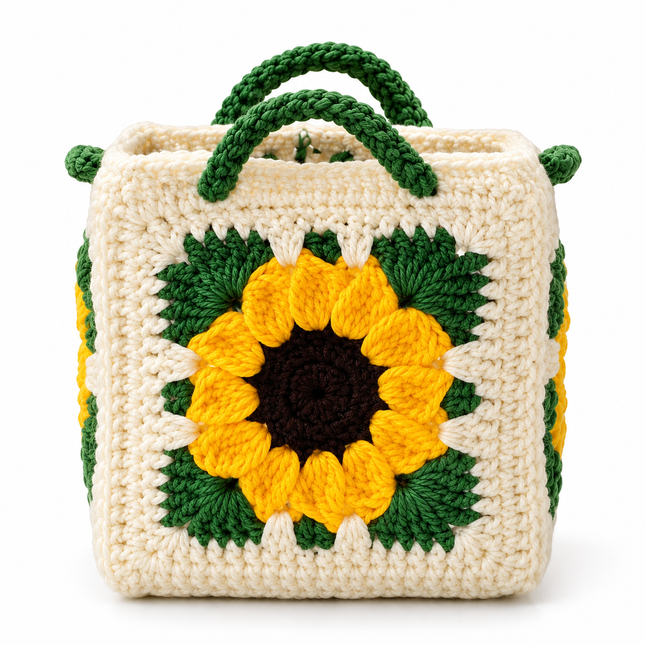 Sunflower Crochet Bag Making Kit | Starter Kit Age 8+ - sunflower crochet making kit after