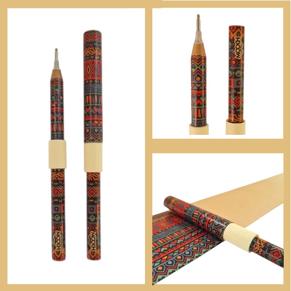 Mooch Tribal Handcrafted Paper Pen - Refillable Eco-Friendly Ball Pen