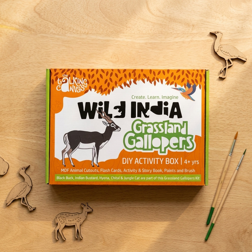 Wild India DIY Activity Kit for Kids - ttc grassland gallopers 1