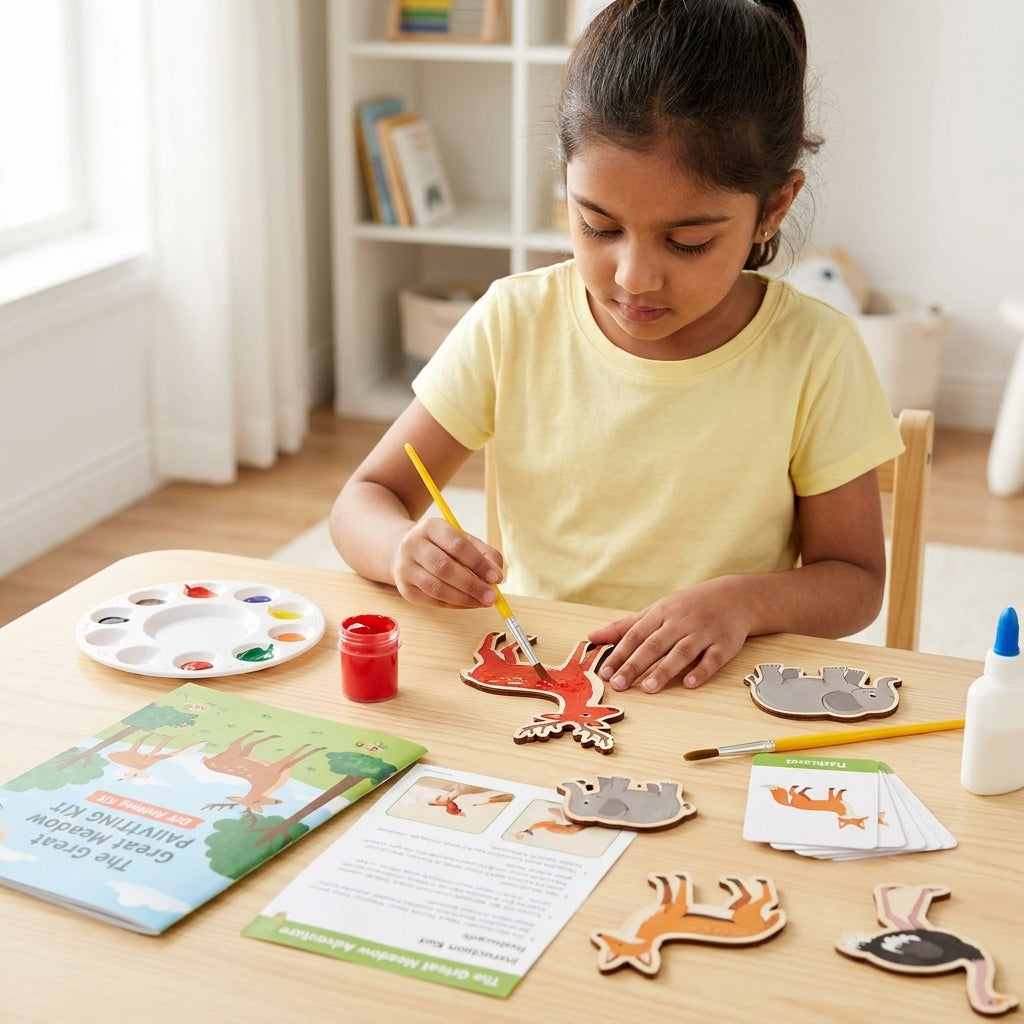 Wild India DIY Activity Kit for Kids - ttc grassland gallopers 7