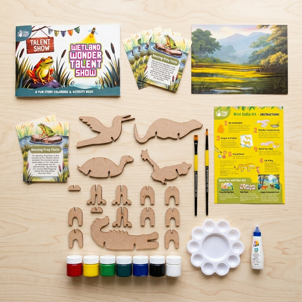 Wild India DIY Activity Kit for Kids - ttc wetland wonders 8