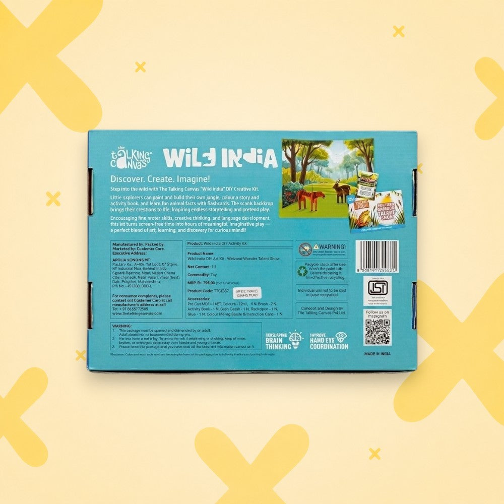 Wild India DIY Activity Kit for Kids - ttc wild india wetlandwonders online back