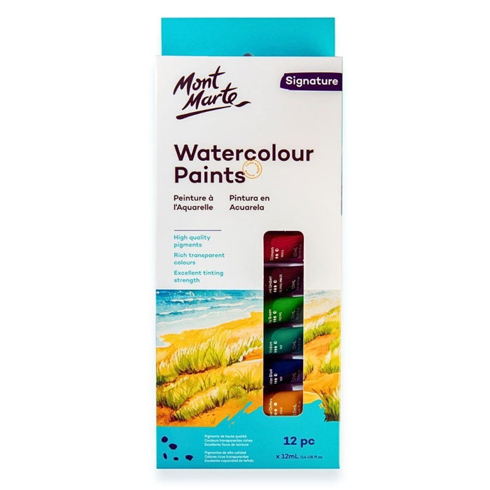 Mont Marte Watercolour Paints 12ml
