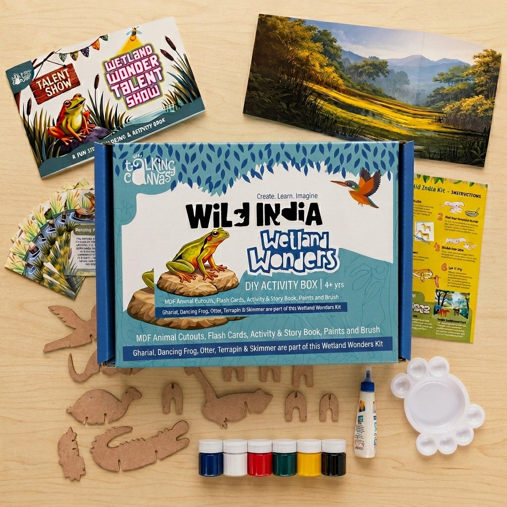 Wild India DIY Activity Kit for Kids - wetland wonders test