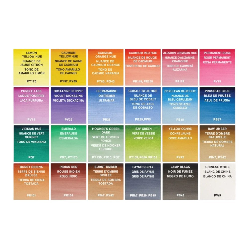 Winsor & Newton Cotman Watercolour Metal Sketchers Box - 24 Half Pans