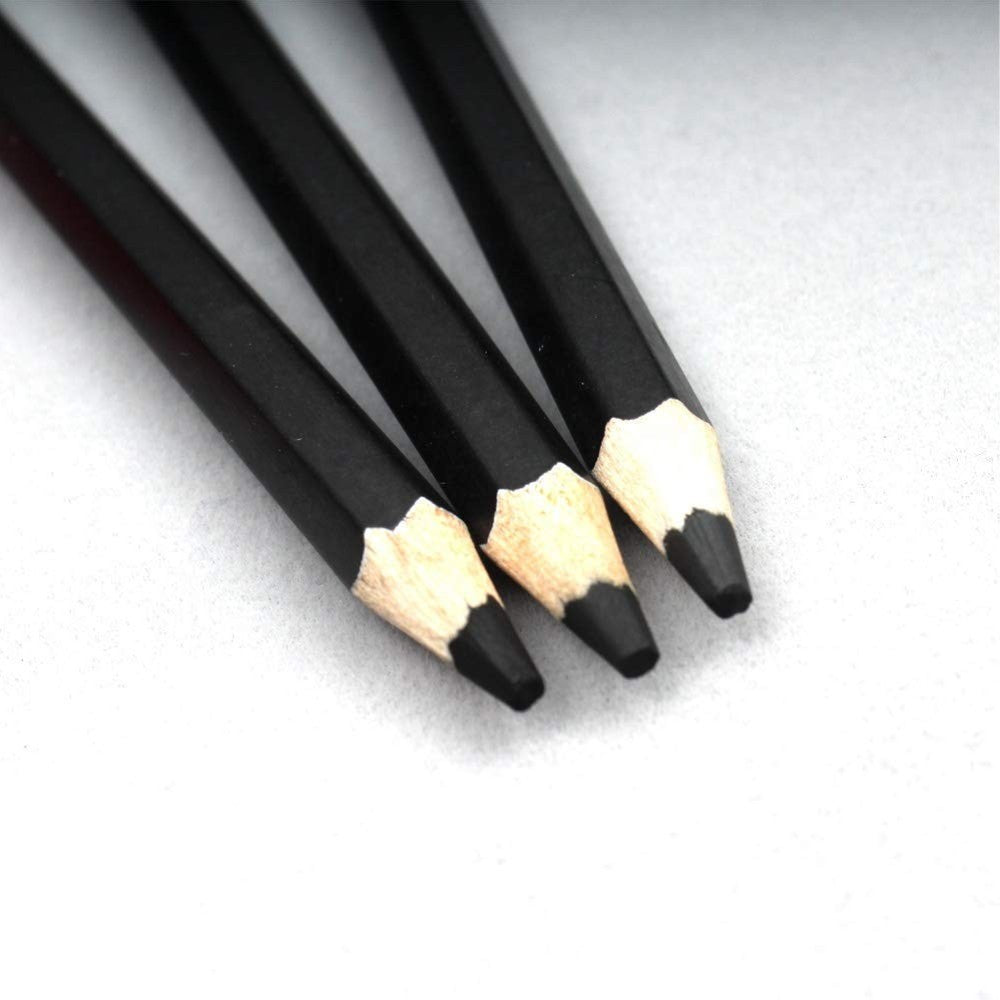 Worison Artist Charcoal Pencils Set of 3 - Soft, Medium, Hard + Sharpener Worison