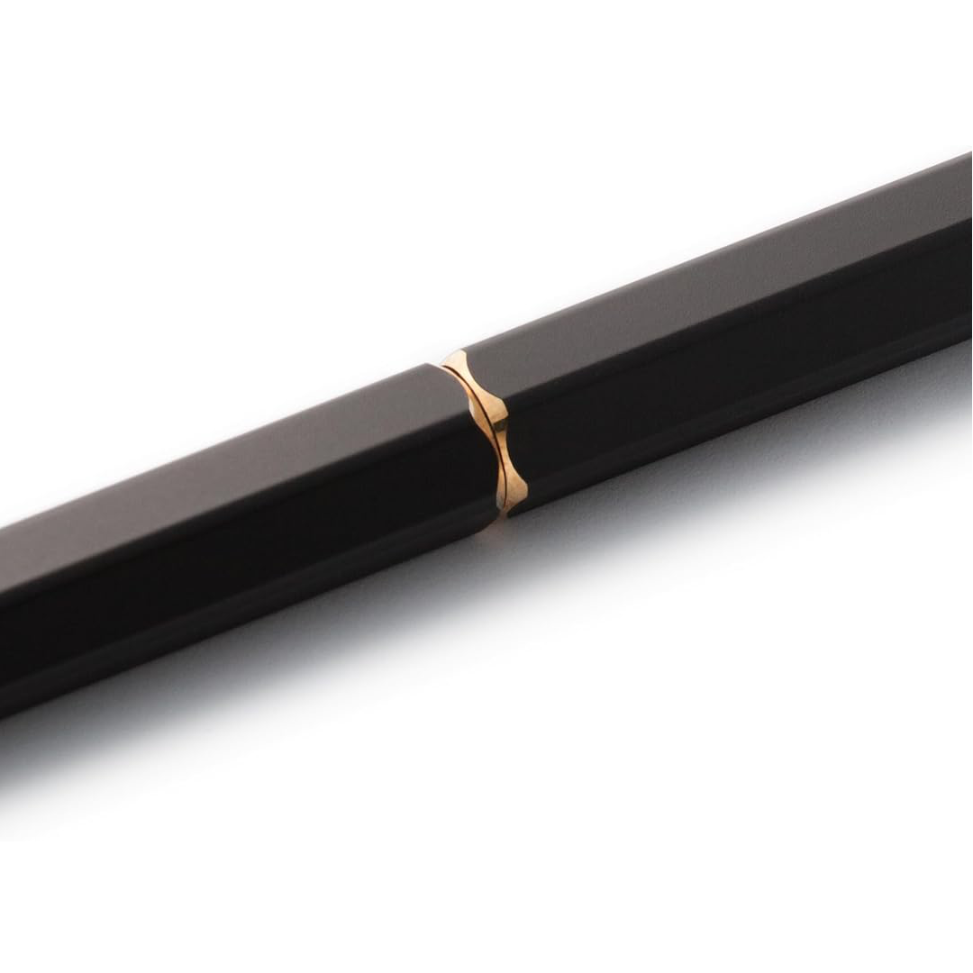 Ystudio | Ball Point Pen | Black Portable | Classic Revolve Series | Metal Brass Body | Fine YSTUDIO