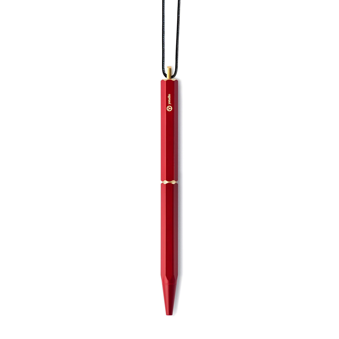 Ystudio | Ballpoint Pen | Classic Revolve | Portable Brassing | Red YSTUDIO