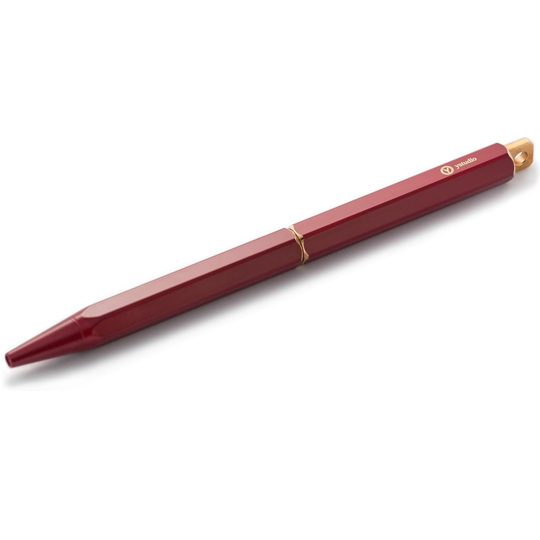 Ystudio | Ballpoint Pen | Classic Revolve | Portable Brassing | Red YSTUDIO