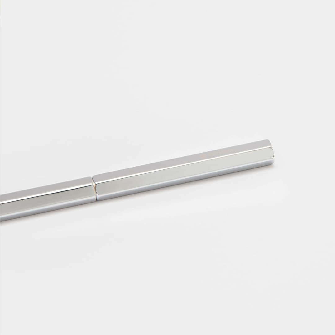 Ystudio | Ballpoint Pen | Classic Revolve | Spring Shiny Silver YSTUDIO