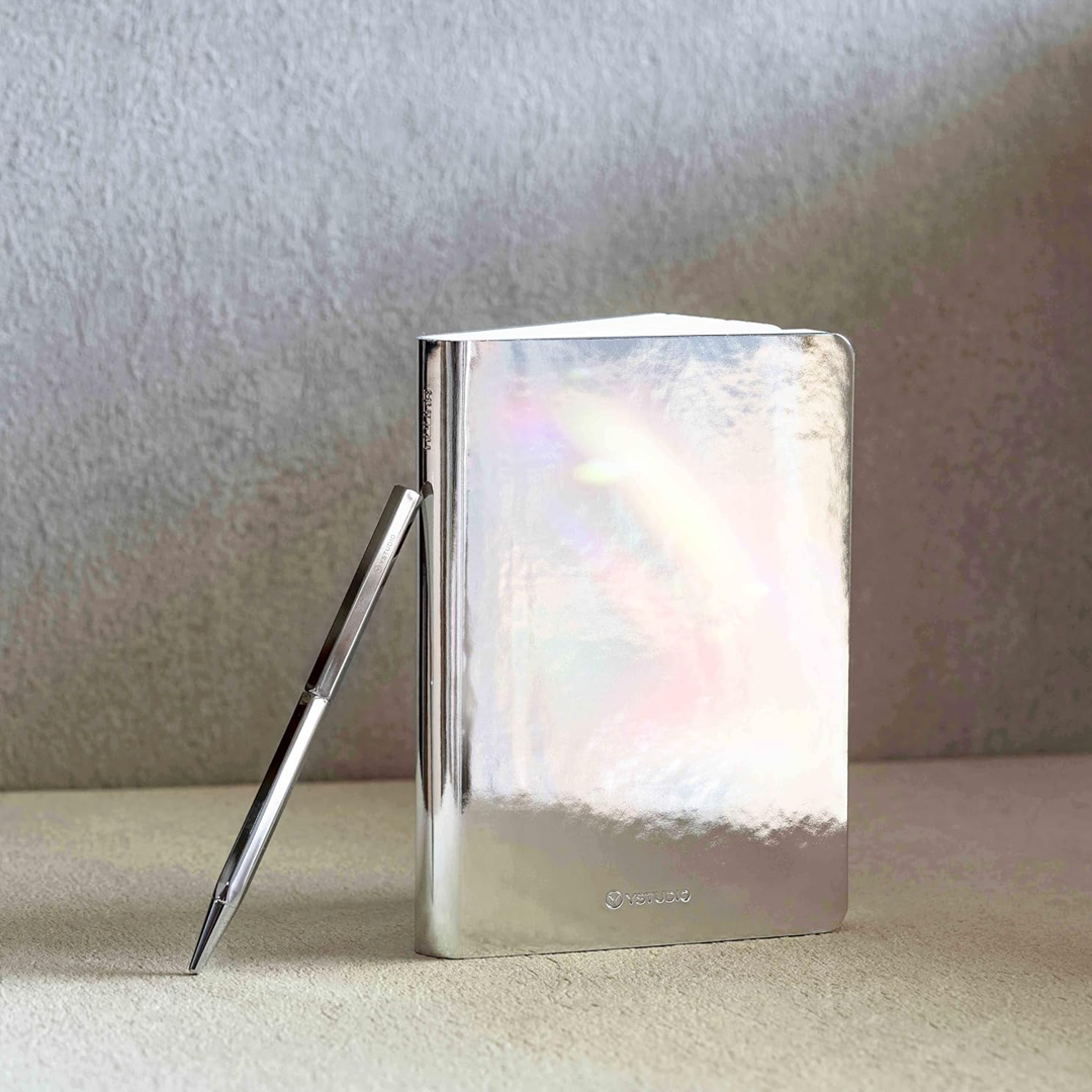Ystudio | Ballpoint Pen | Classic Revolve | Spring Shiny Silver YSTUDIO