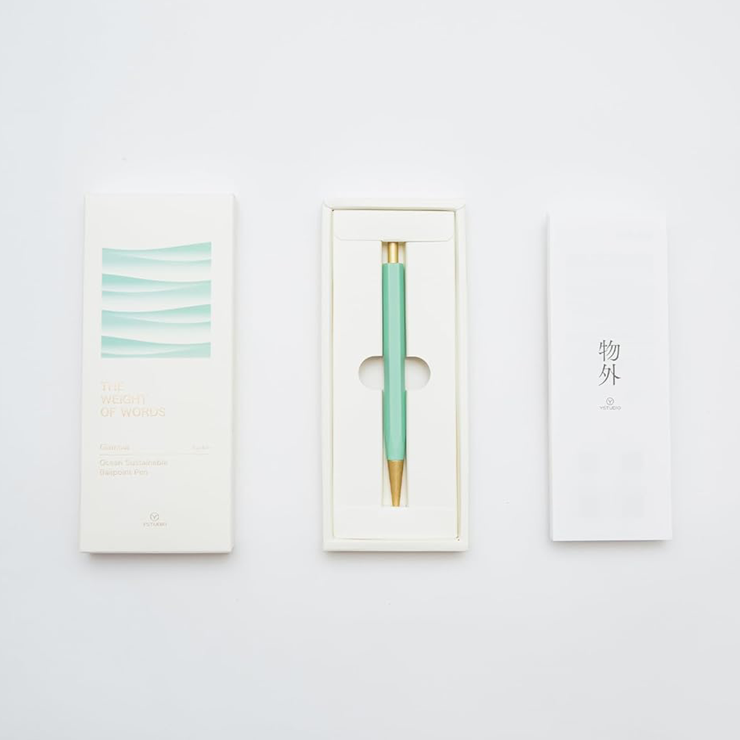 Ystudio | Ballpoint Pen | Glamour Evolve | Ocean Sustainable | Teal Green YSTUDIO