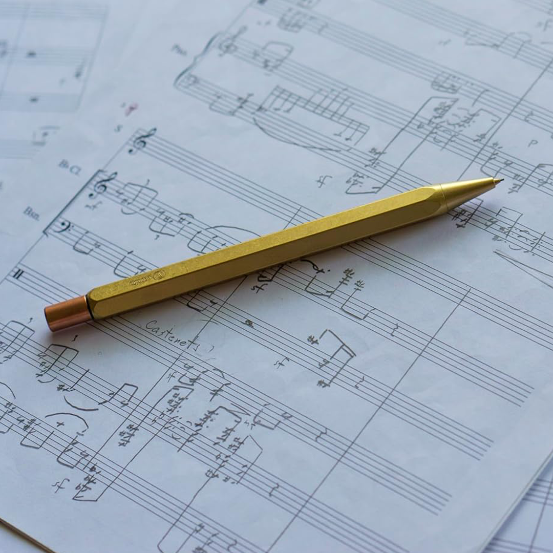 Ystudio | Mechanical Pencil | 0.7mm | Classic Revolve | Brass YSTUDIO