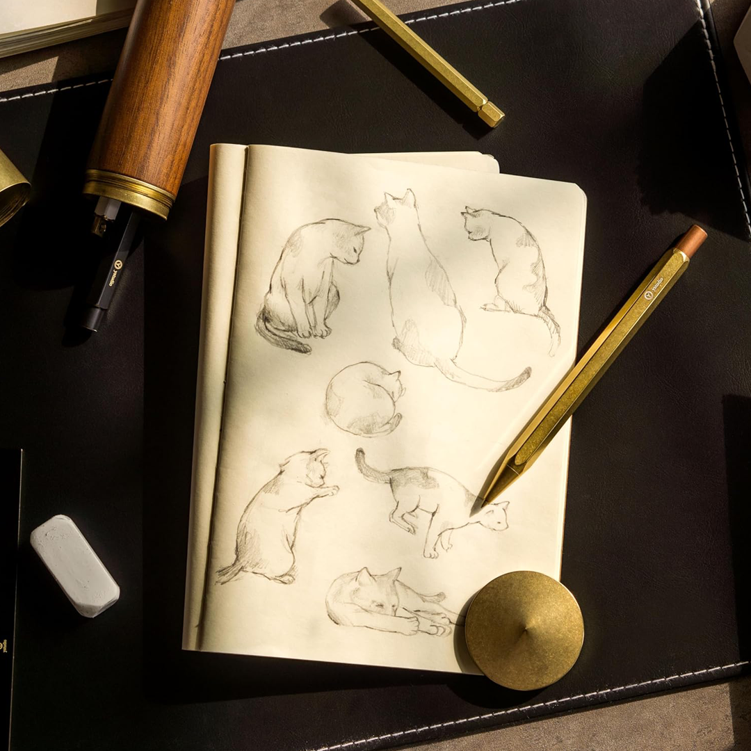 Ystudio | Mechanical Pencil | 0.7mm | Classic Revolve | Brass YSTUDIO