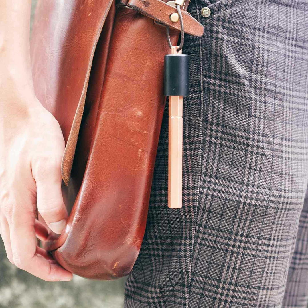 Ystudio | Portable Fountain Ink Pen | Metal Copper Body | Fine Nib with Gold Plating | Classic Revolve Series YSTUDIO