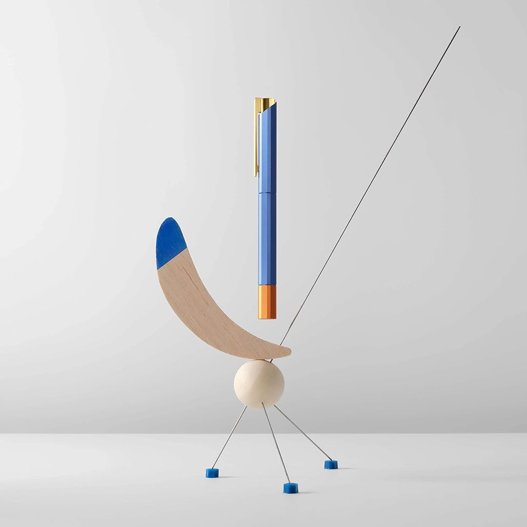 Ystudio | Rollerball Pen | Glamour Series | Evolve Bihex | Blue Gin. YSTUDIO