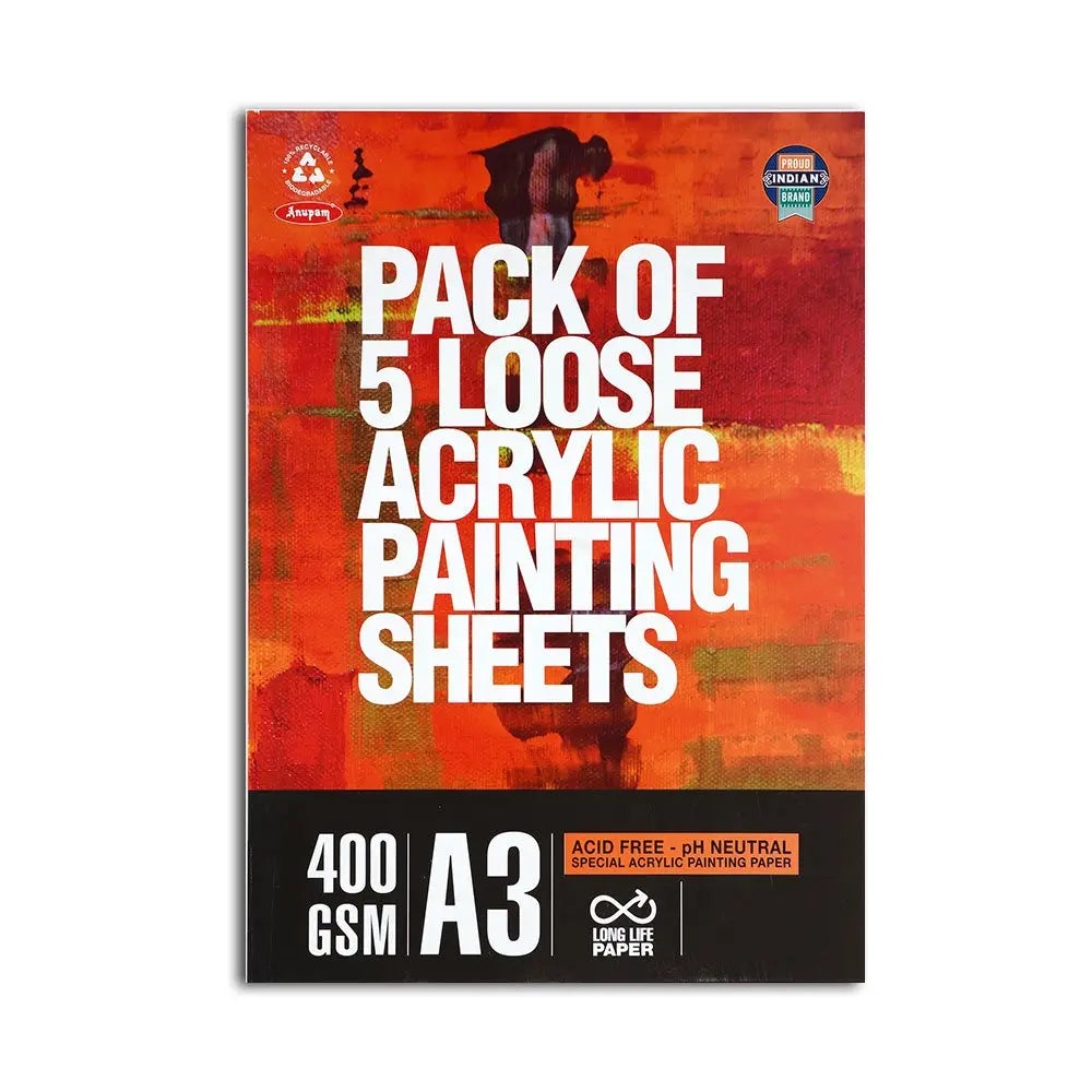 Anupam Acrylic Painting Sheets  400 gsm Anupam