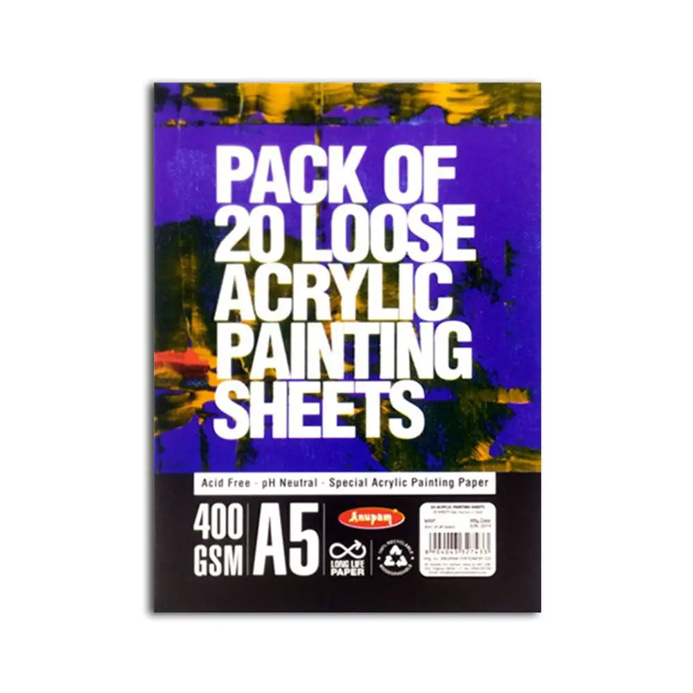 Anupam Acrylic Painting Sheets  400 gsm Anupam