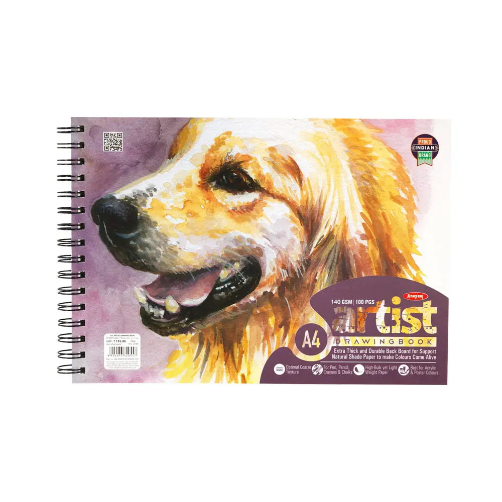 Anupam Artist Drawing Book Cartridge Paper (140gsm-160gsm) Anupam
