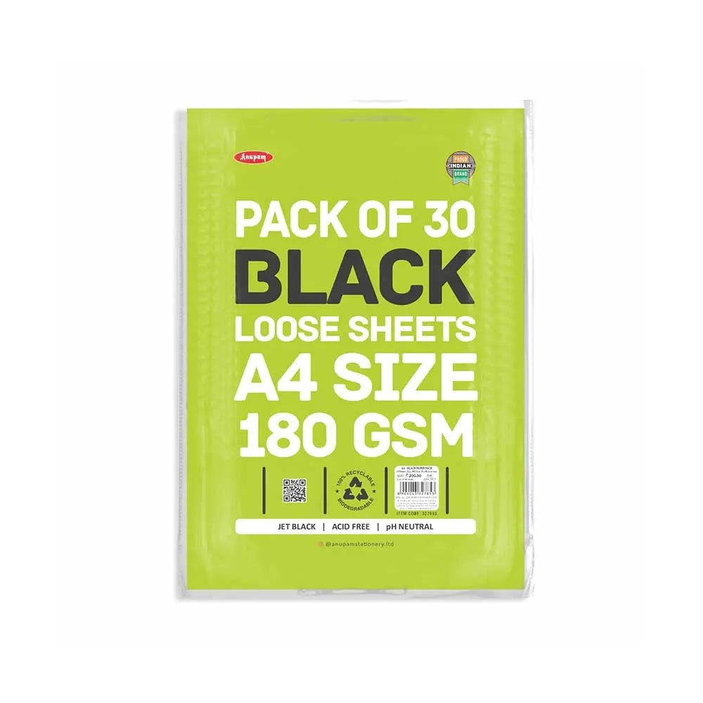 Anupam Black Loose Sheets 180 Gsm Anupam