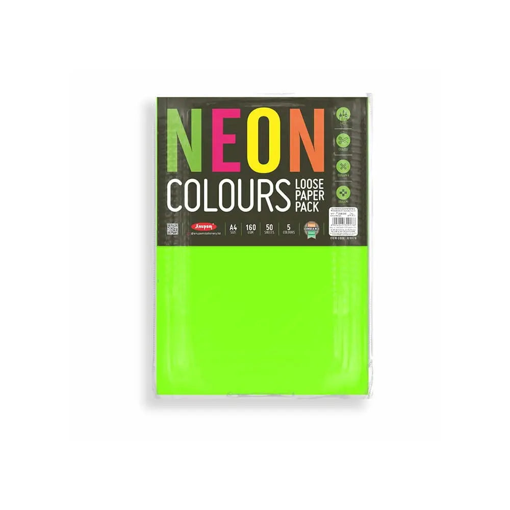 Anupam Colour Paper Neon Shades 160 GSM Anupam