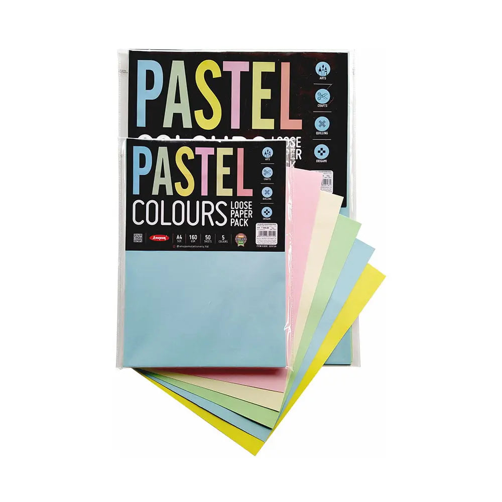 W&N Pastel Paper - Textured + Smooth 160 GSM - A4 Grey Colours Pad 24 Sheets
