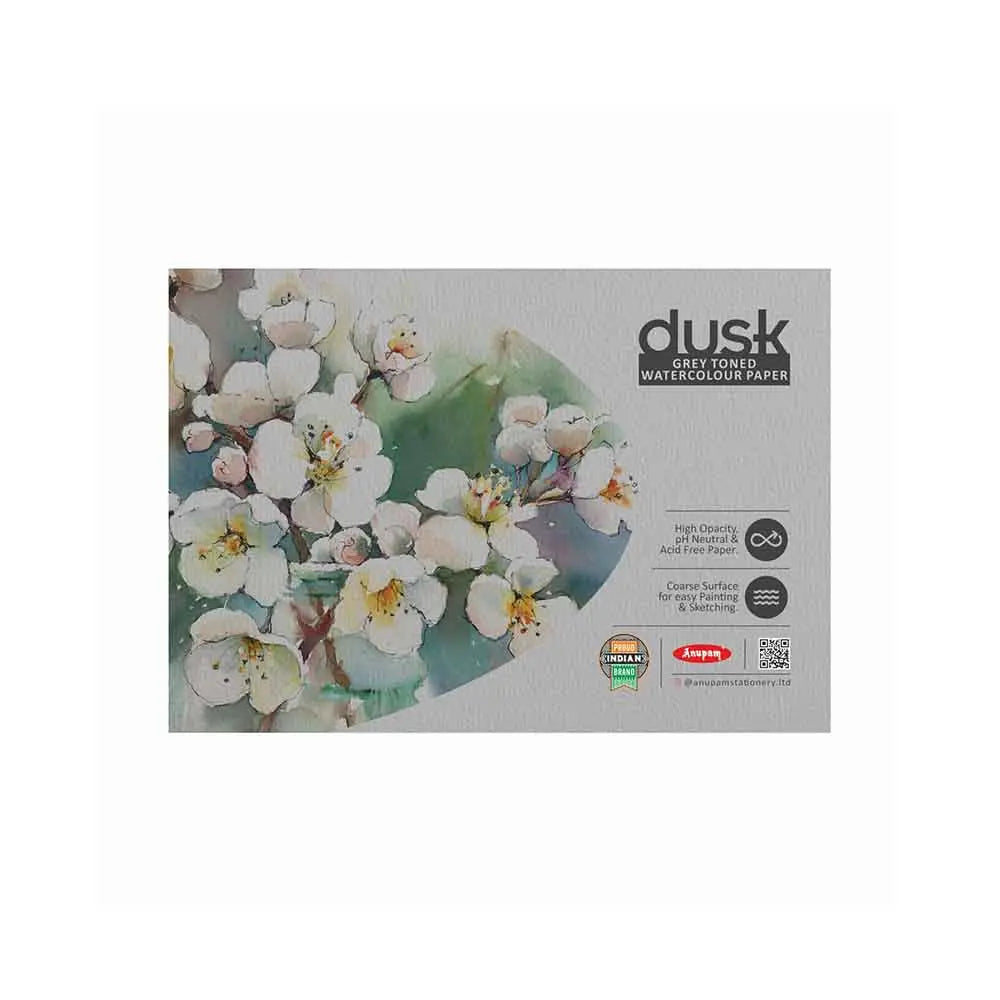 Anupam Dusk Grey Toned Water Colour Paper Cold Pressed Pad 225 GSM Anupam
