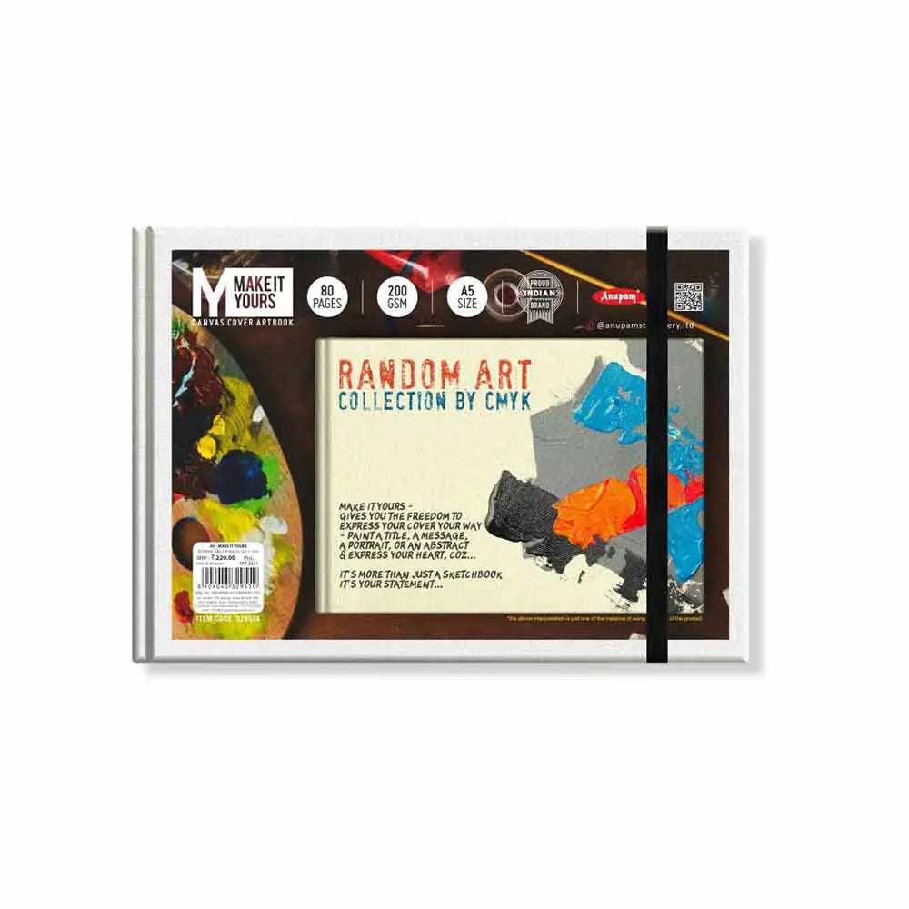 Anupam Make It Yours (Canvas Cloth Cover) - 200 GSM Cartridge Paper (Inside) Anupam