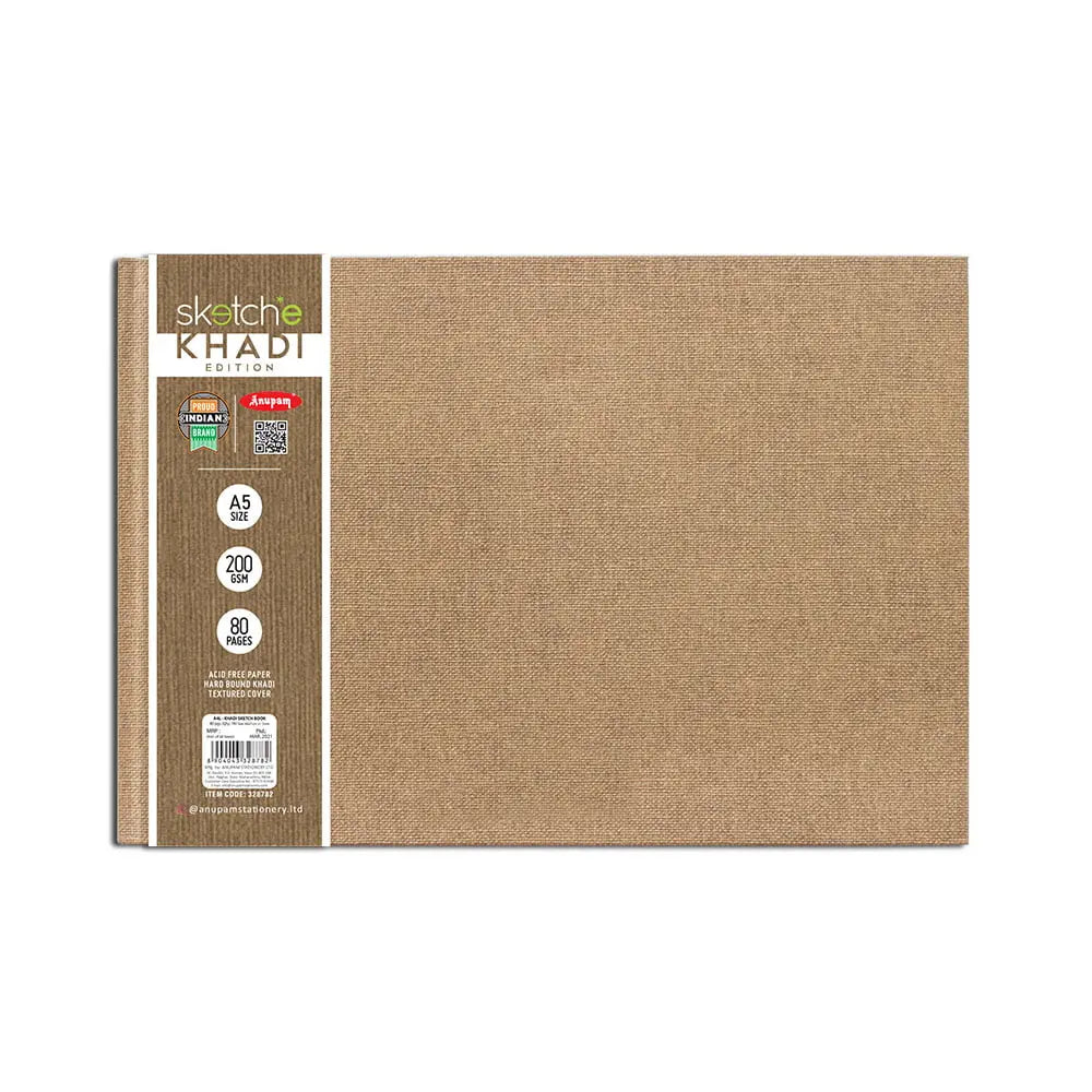 Anupam Sketche Khadi (Cover) 200 GSM Cartridge Paper - Hardbound Anupam