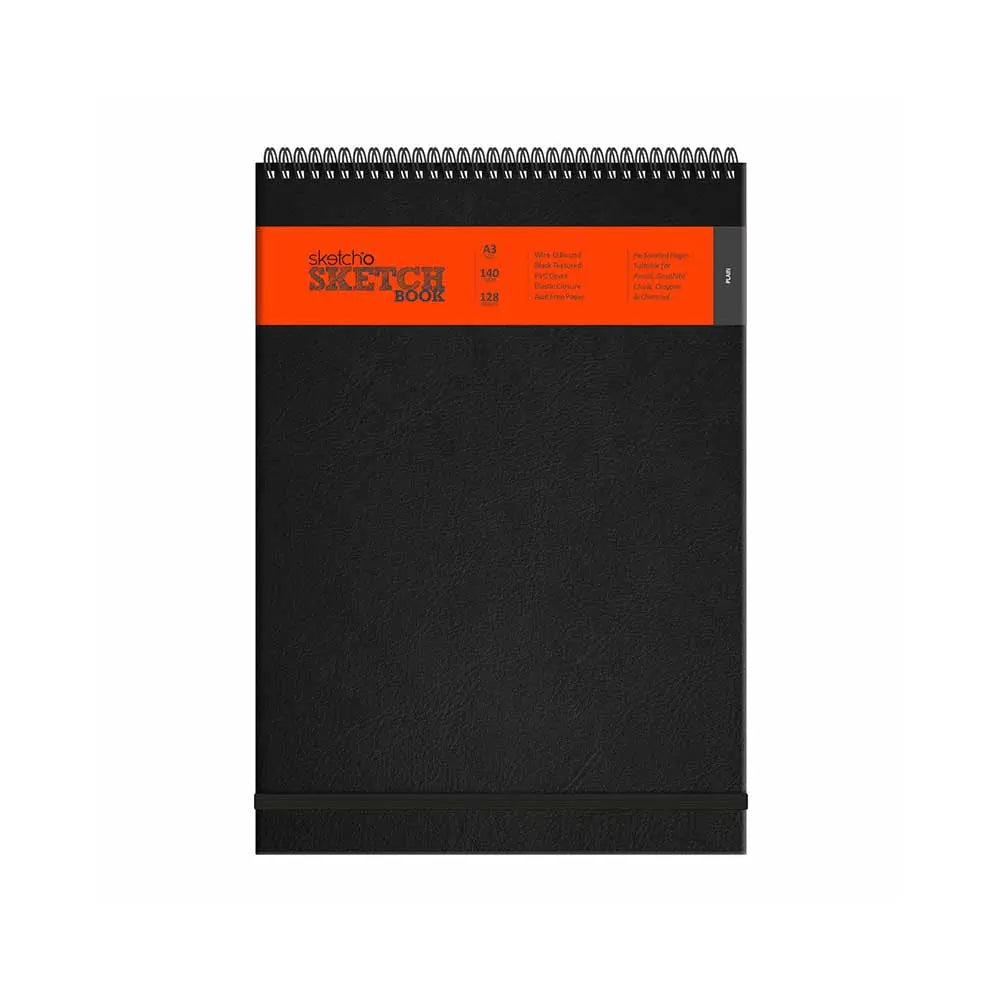 Anupam Sketcho Sketchbook - Hard Bound - Wireo Book - 140 GSM Cartridge Paper Anupam