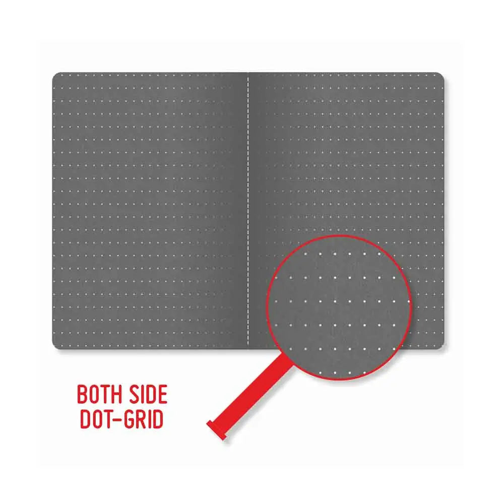 BUNDLE – Printable dot grid paper – A5-size – 6 colors x 6 grids