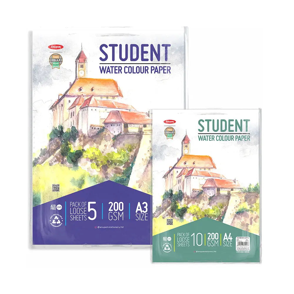 Anupam Student Water Colour Paper 200 gsm - Canvazo