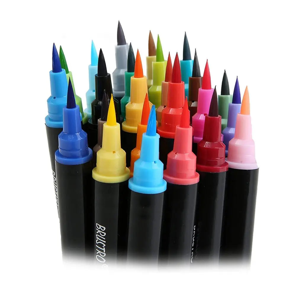 iBayam Dual Brush Pens 30 Vibrant-Color Brush Tip India