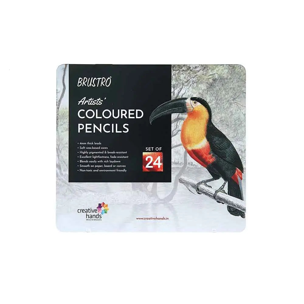 Brustro Artists Coloured Pencils Set of 24 Shades