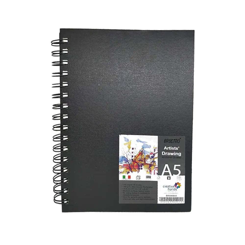 Brustro Artists Drawing Book WireO Bound Portrait 160gsm Brustro