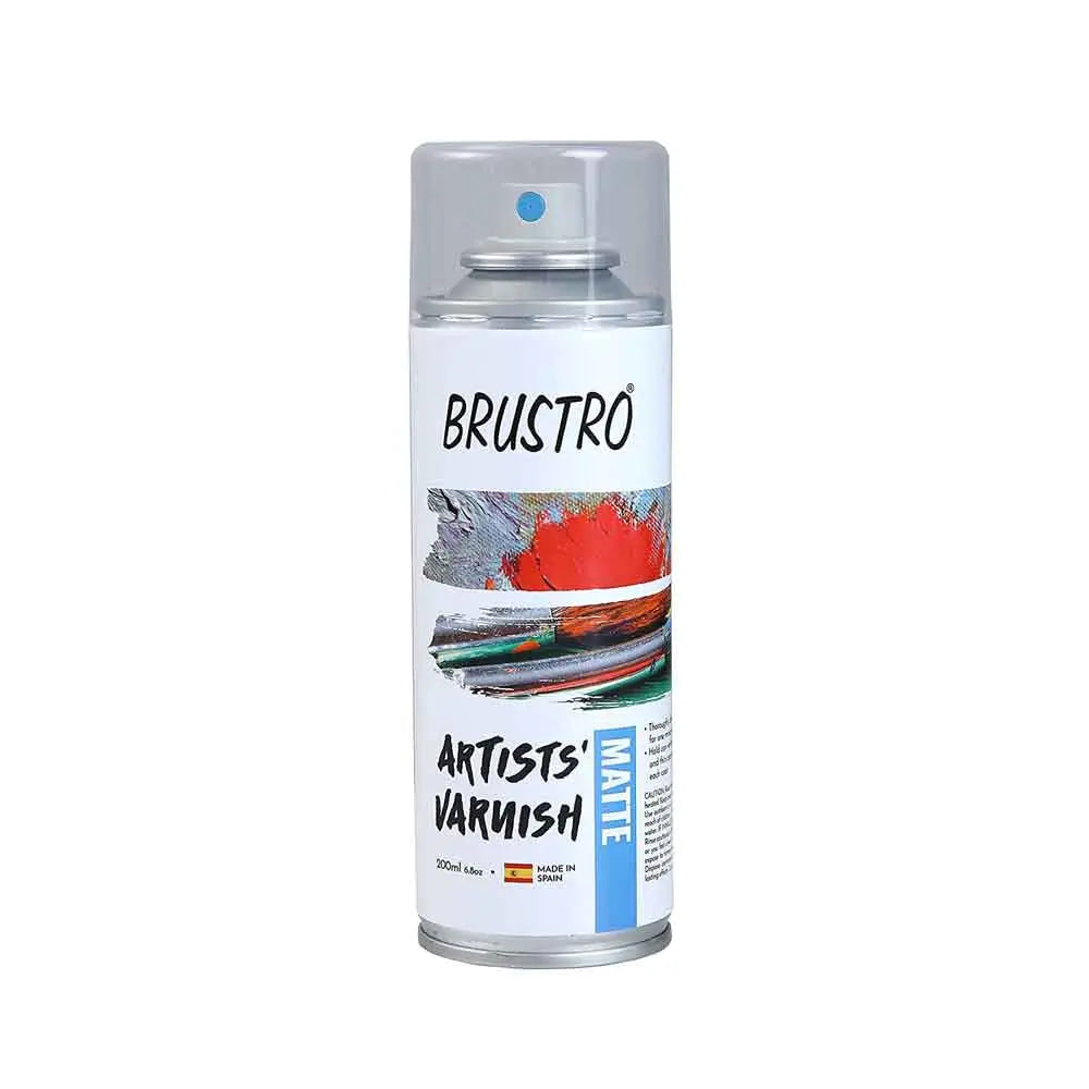 Brustro Matte Varnish Artist Picture Spray 200 ML - Front Side