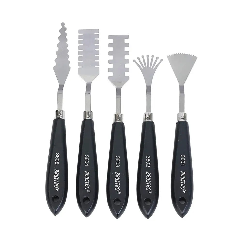 Brustro Artists Special Effects Knife Set Of 5 Brustro