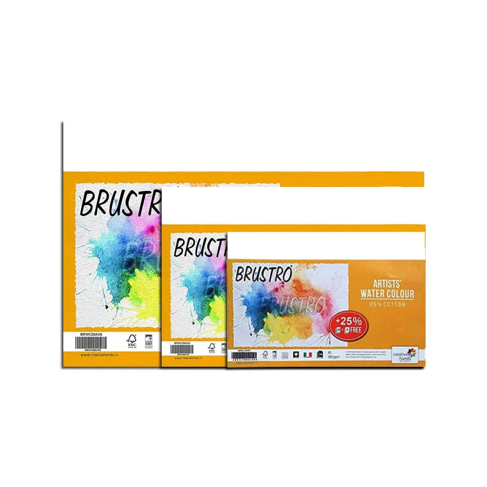 Brustro Artists Water Colour 25% Cotton 200 GSM Brustro