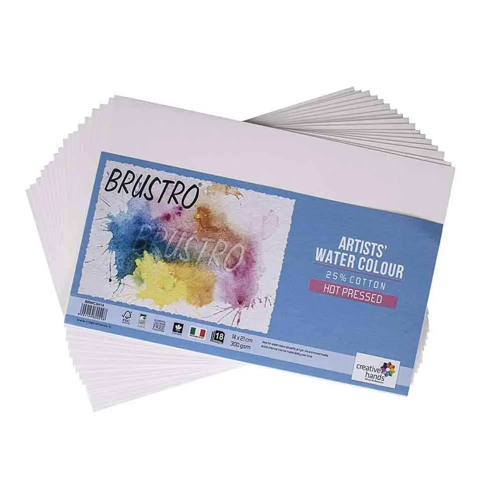 Brustro Artists Water Colour 25% Hot Pressed 300 GSM Brustro