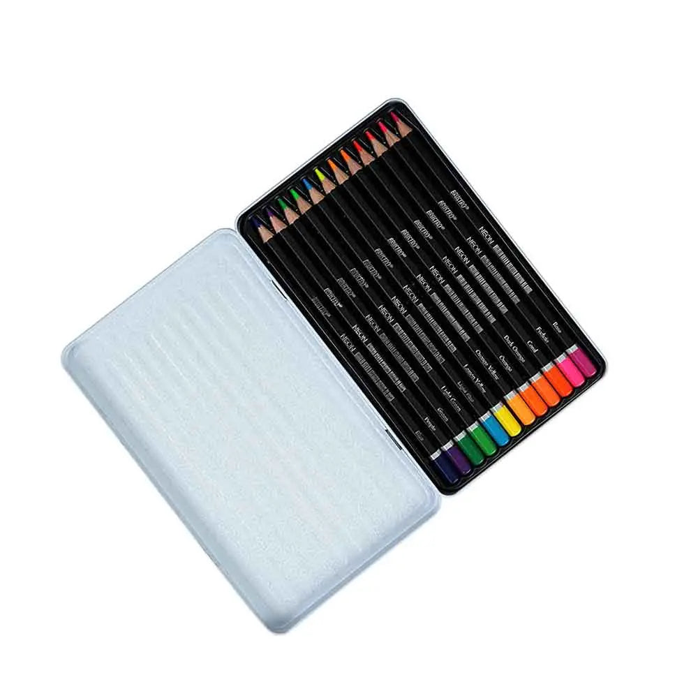 Brustro Neon Pencil Set of 12 - Inside View
