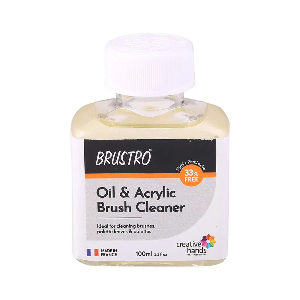 Brustro Oil & Acrylic Brush Cleaner 100ml Brustro