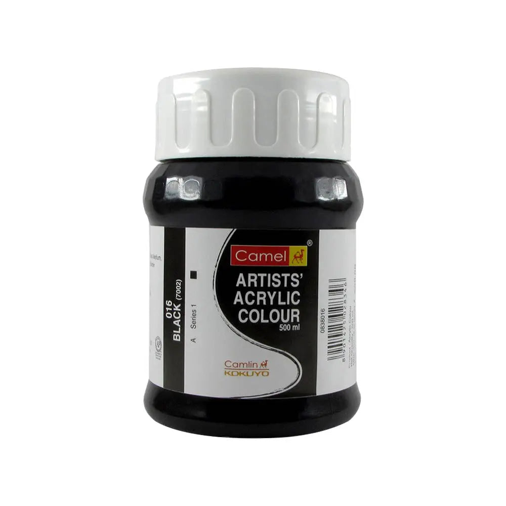 Fevicryl Acrylic Colour, Black Acrylic Paint, 500 Ml, Art And