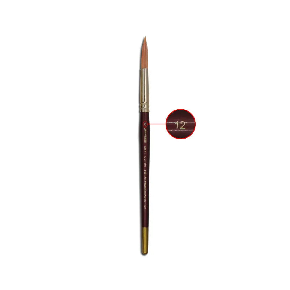 Camel Camlin Synthetic Gold Round and Flat Brush Series 66 & Series 67 - Open Stock Camel