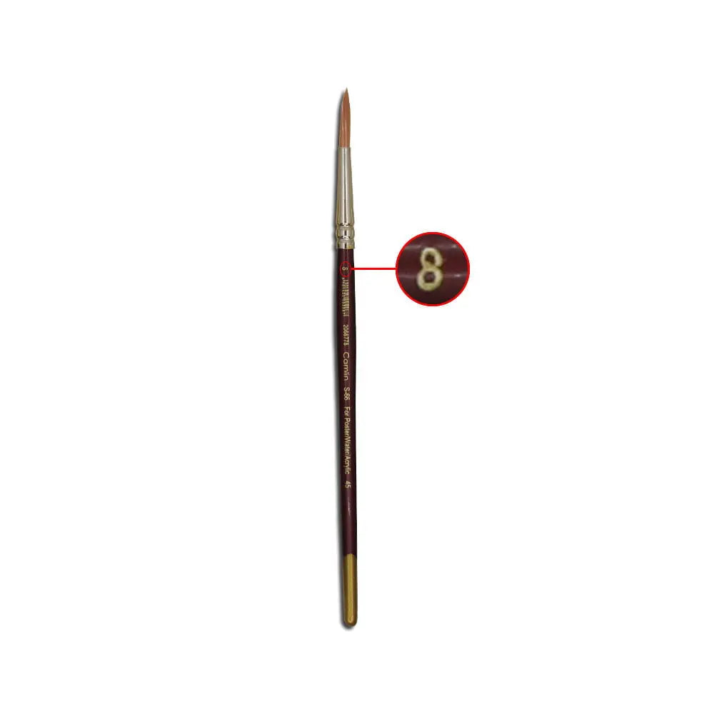 Camel Camlin Synthetic Gold Round and Flat Brush Series 66 & Series 67 - Open Stock Camel