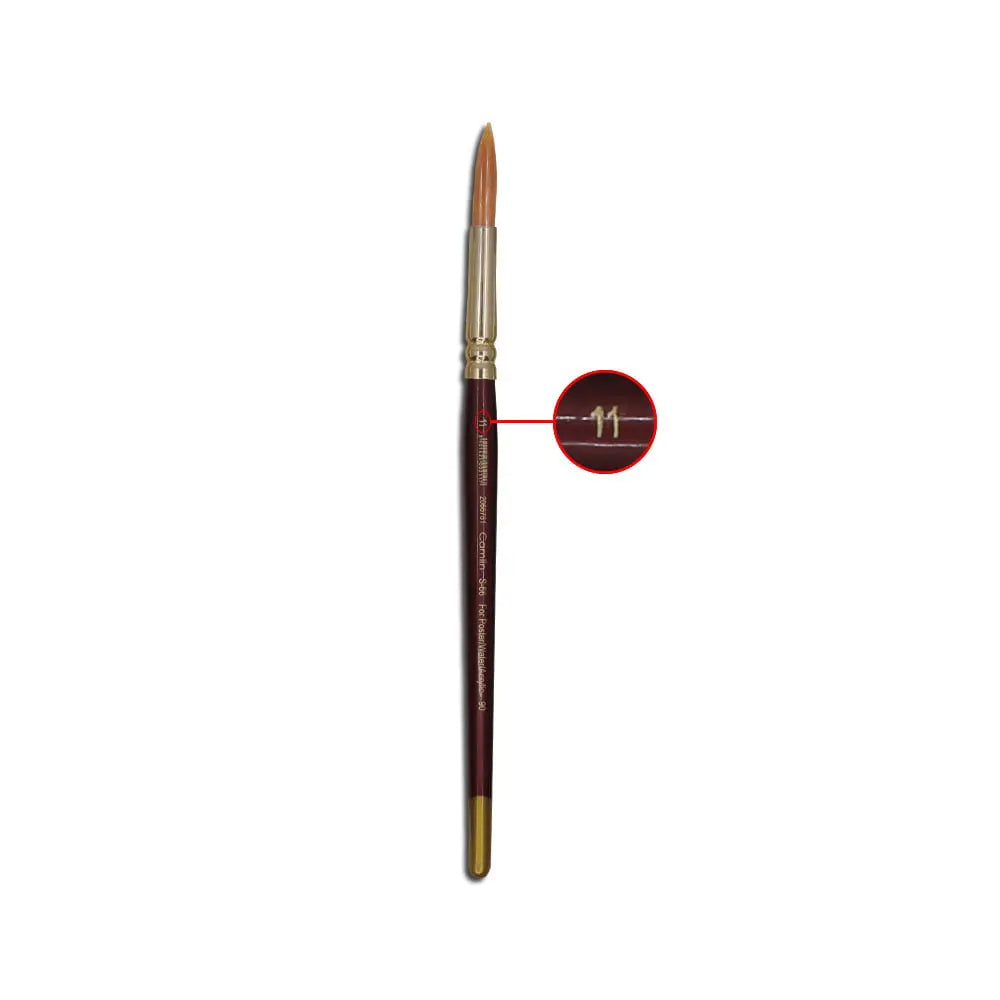 Camel Camlin Synthetic Gold Round and Flat Brush Series 66 & Series 67 - Open Stock Camel