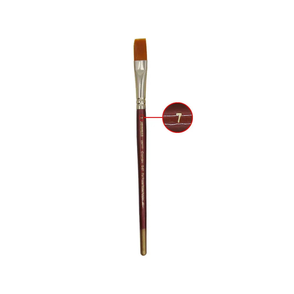 Camel Camlin Synthetic Gold Round and Flat Brush Series 66 & Series 67 - Open Stock Camel
